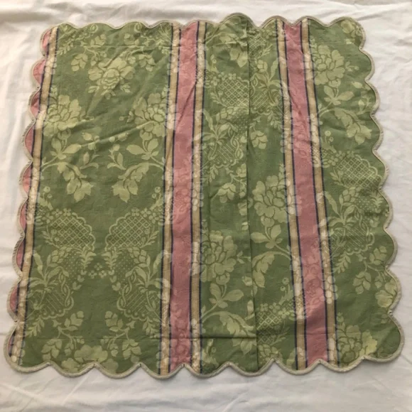 Jane Wilner Designs set of 2 euro pillow shams Hillhouse jacquard floral - Picture 3 of 4